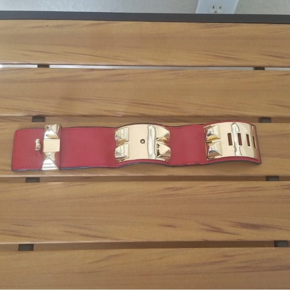 Collier de Chien Bracelet - Red Leather - Picture 5 of 10